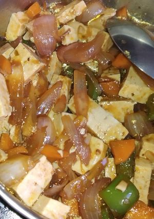 A picture of Tofu stir fry.