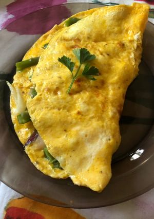 Spárgás omlett recept fotója