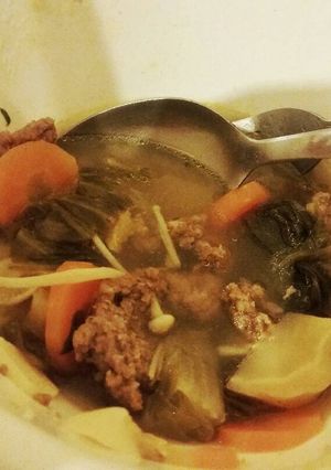 Foto resep Sup Sawi Asin Cincang