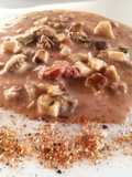 Crema di Fagioli Borlotti con Funghi Porcini e Pane Profumato