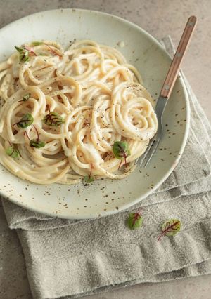 Una foto de Pasta Alfredo 🍝