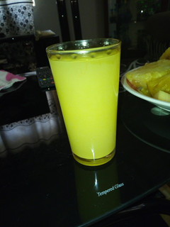 A picture of Pineapple n ginger drink.