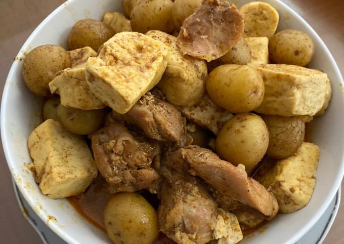 Resep Kare ayam tahu kentang yang Lezat