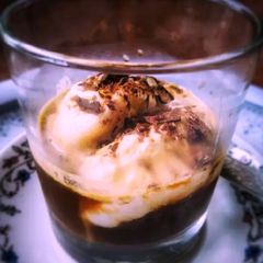 A picture of Italian Affogato Coffee Dessert.