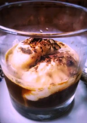 A picture of Italian Affogato Coffee Dessert.