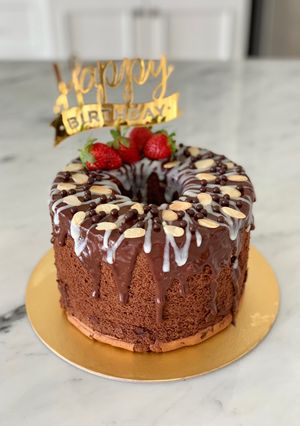 Foto resep Triple Chocolate Chiffon Cake