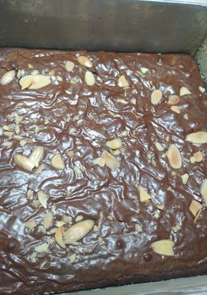 Foto resep Brownies panggang (fudge brownies) shiny crust