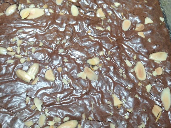 Cara Gampang Membikin Resep Brownies panggang (fudge brownies) shiny crust yang Enak Banget Anti Ribet, Menggugah Selera