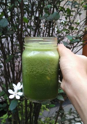 Foto resep Detox Juice (Pok Coy, Pineapple, lemon, honey)