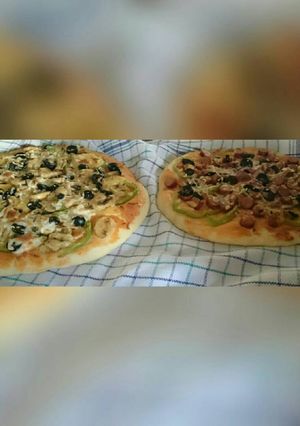 صورة لوصفة بيتزا 🍕