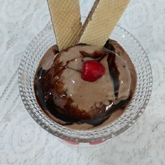 A picture of Chocolate ice cream.