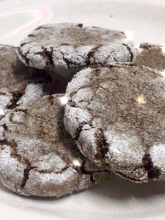 Una foto de Galletitas de chocolate crackeleadas