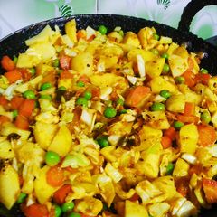 A picture of Cabbage mixed veg.