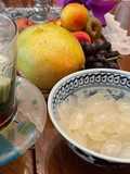 Pandan Jelly and Palm Seed Sweet Soup