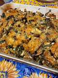 Zucchini and Eggplant Gratin with Beef and Cilantro