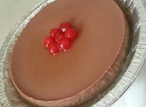 Una foto de Flan de nutella