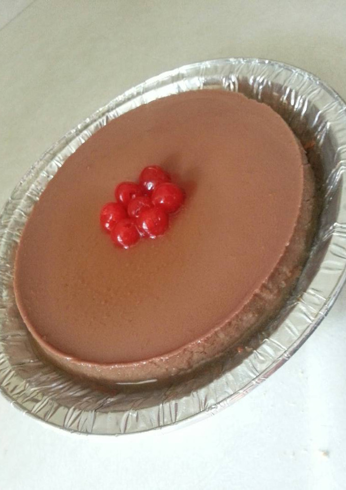 Una foto de Flan de nutella