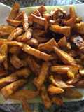 Palitos de batata (camote, boniato) al horno