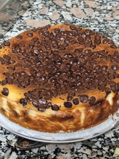 Una foto de Tarta de queso ricotta y chocolate