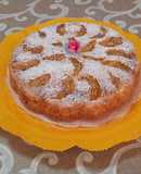 Torta rovesciata di mele al cocco