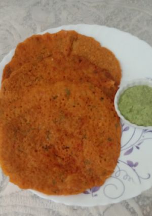 A picture of Leftover rotis ghavne(chilla).