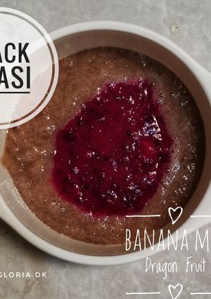 Foto resep Snack MPASI ~ Banana Mix Dragon Fruit
