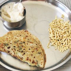 Bottle Gourd stuffed paratha A picture of Bottle Gourd stuffed paratha.
