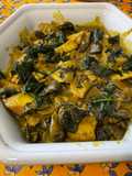 Cod with Mushrooms, Cilantro, and Turmeric