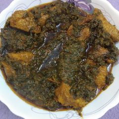 A picture of Palak kheeri.