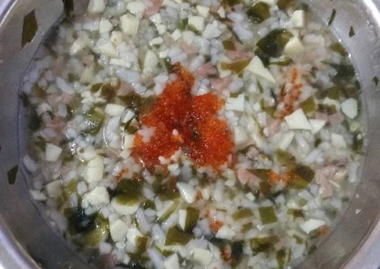 Resep Nasi Tim + Soup Miso Anti Gagal