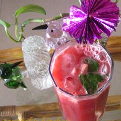 A picture of Watermelon Pomegranate summer drink.