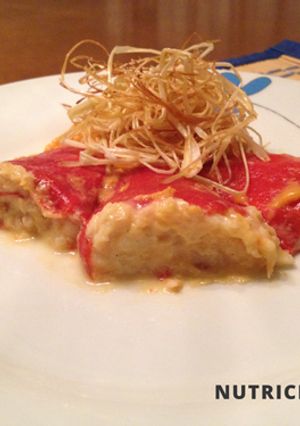 Una foto de Pimientos rellenos de bacalao