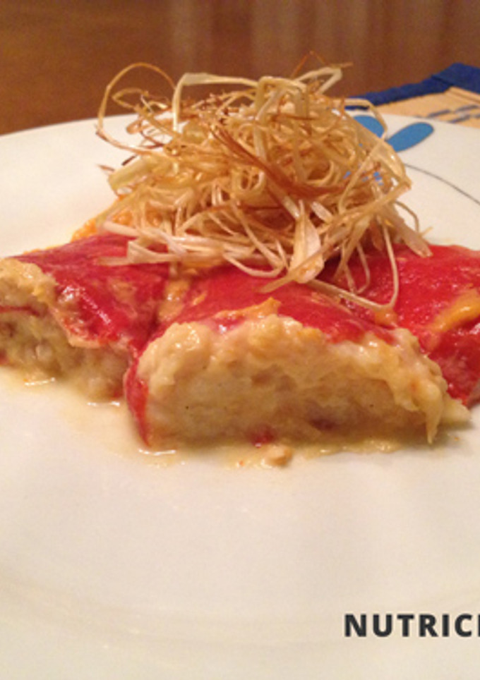 Una foto de Pimientos rellenos de bacalao