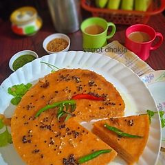 A picture of Carrot dhokla.