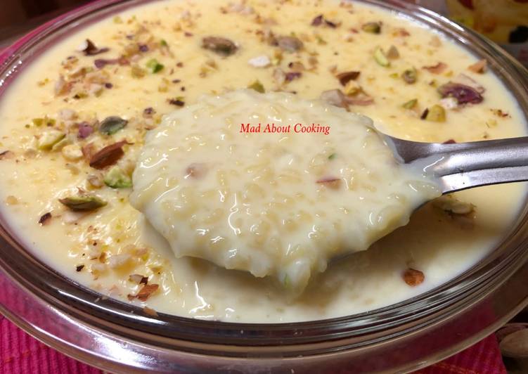 How to Prepare Tasty Custard Rice Kheer With Leftover Rice – Dessert
Recipe