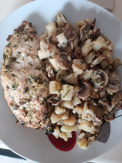 Una foto de Pechuga de pavo al horno