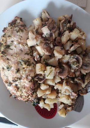 Una foto de Pechuga de pavo al horno