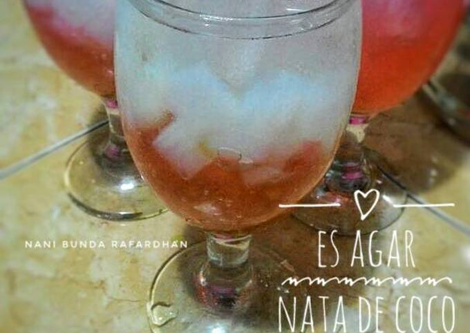 Resep Es Agar Nata De Coco Oleh Nani Bunda Rafardhan Cookpad