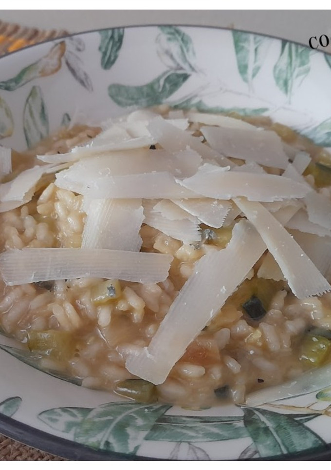 Una foto de Risotto de calabacín