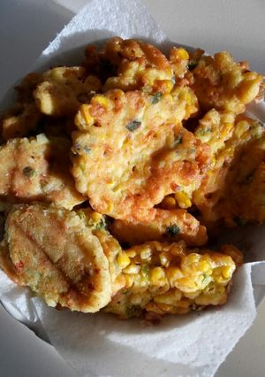 A picture of Corn Fritter (Perkedel Jagung) *Vegetarian, Vegan.