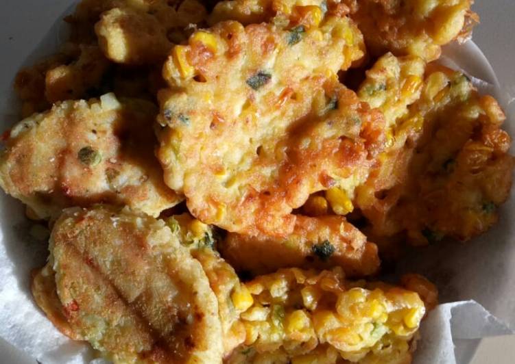 Recipe of Super Quick Homemade Corn Fritter (Perkedel Jagung) *Vegetarian, Vegan