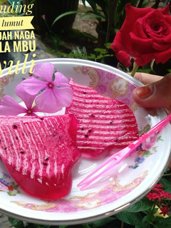 Foto resep Puding lumut buah naga