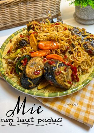 Foto resep Mie ikan laut pedas