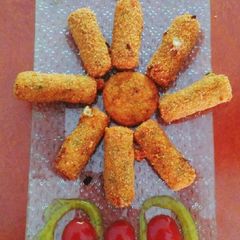 Vegetable cheese rolls A picture of Vegetable cheese rolls.