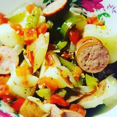 A picture of Sausage And Potato Bake.