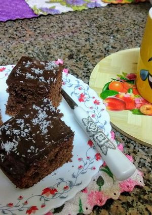 صورة لوصفة كيكة الشوكولاتة☕