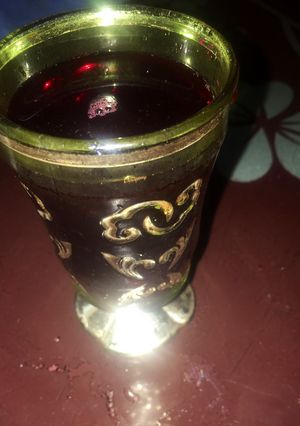 A picture of Pineapple peel hibicus drink🍍🍷🥤.