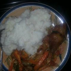 A picture of Chicken with vegetables.