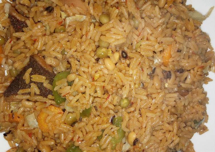 Recipe: Appetizing Rice and beans jollof