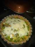 Tarta de zapallitos con dos harinas leudante e integral